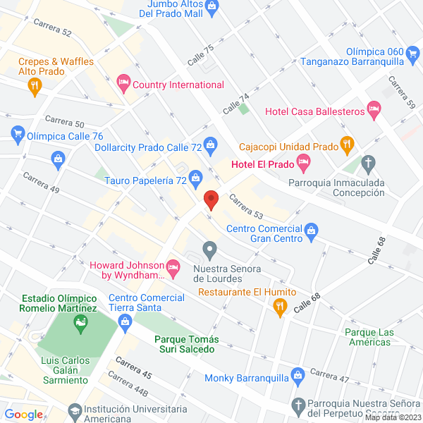 Map of Domicilios 5 Estrellas