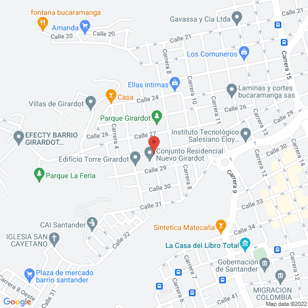 Map of Dra. Ruby Clemencia Arias