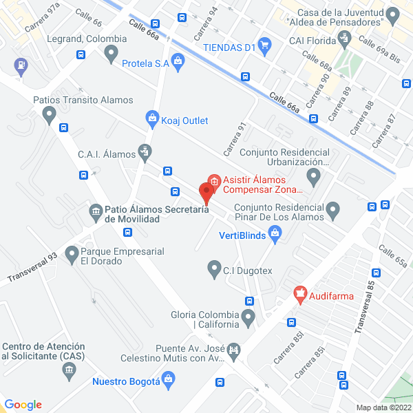 Mapa de Electrónica Internacional Rv S.A.S.