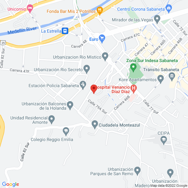 Map of Elemento Vertical