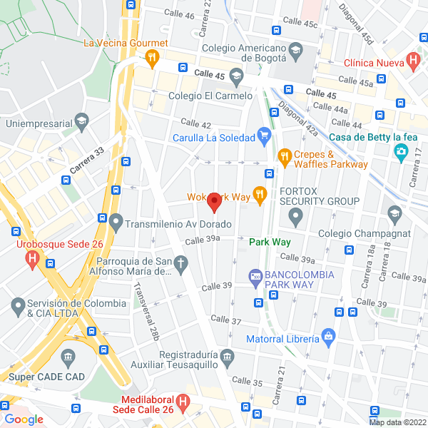 Mapa de Elitetraveler S.A.S.