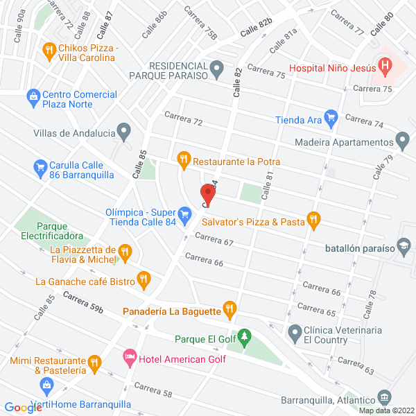 Map of Lavanderia Elvia Plus
