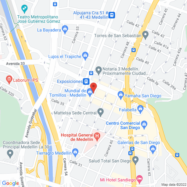 Map of D & T Gas S.A.S.