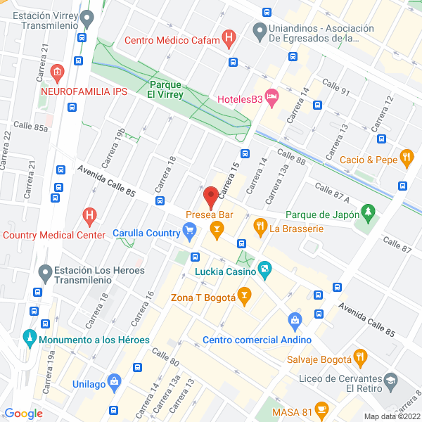 Mapa de D J E Ltda.