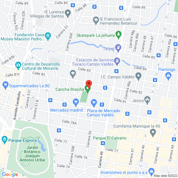 Map of Droguería Campo Valdés