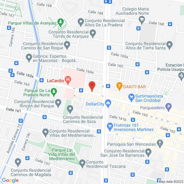 Mapa de Drogueria Cardiorebajas