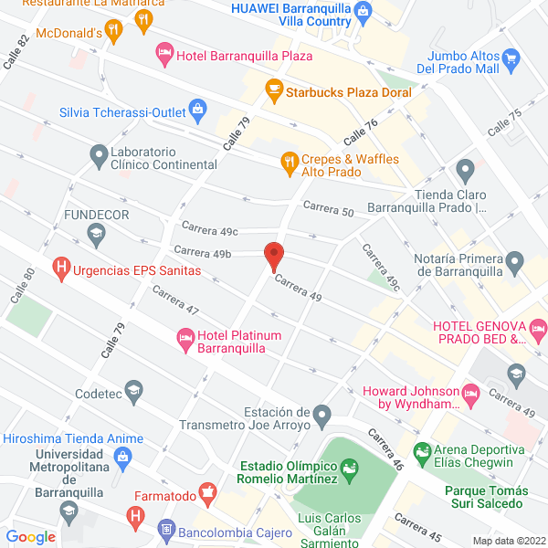 Map of Efiventas Y Servicios S.A.S.