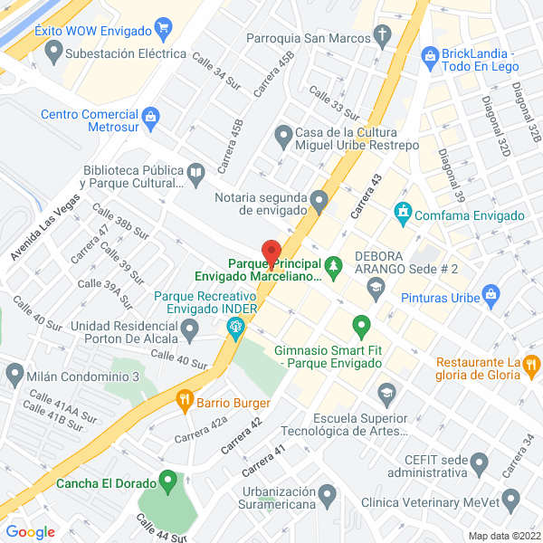 Map of Estrella Dorada