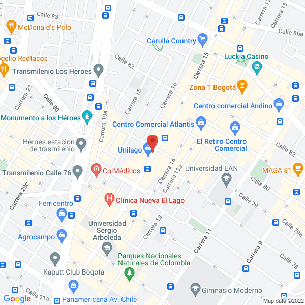 Mapa de El Sitio Tecnológico Ltda
