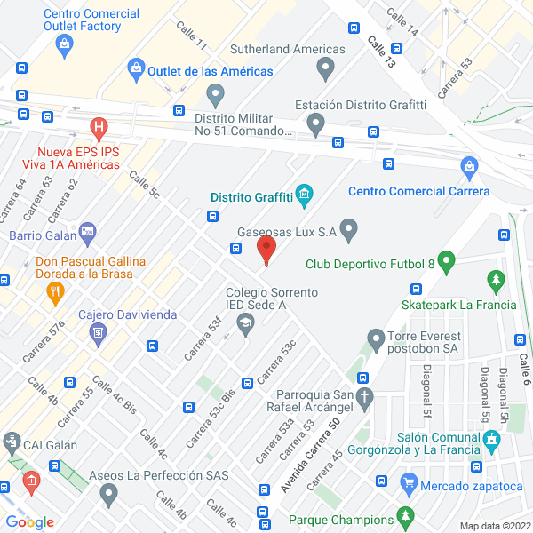Mapa de Interandina De Conductores Ltda.