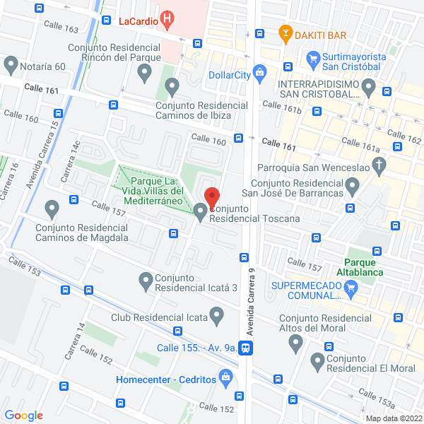 Mapa de Electricake S.A.S.