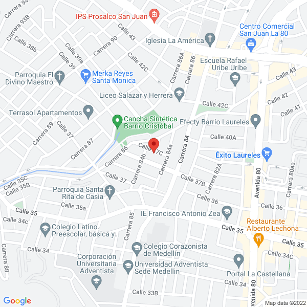 Map of El Desvare De Berna