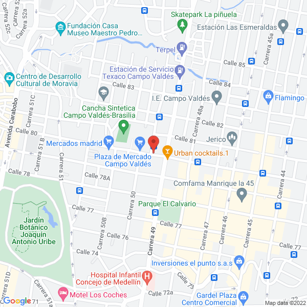 Map of El Desvare Los Desvara