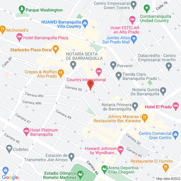 Map of El Palacio Del Patacon Relleno