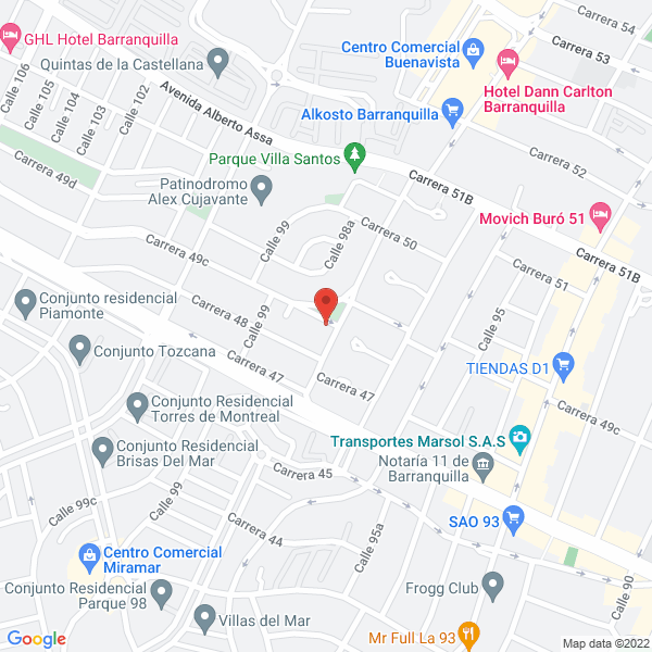 Map of El Tesoro Del Saber Compartido