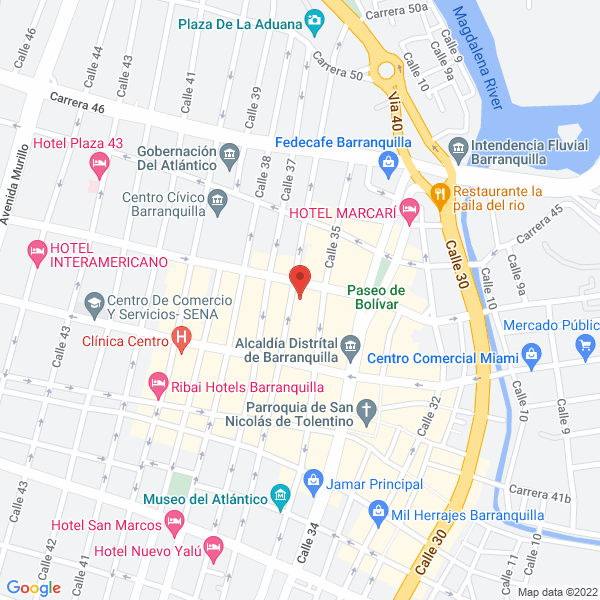 Map of Eléctricas A-G