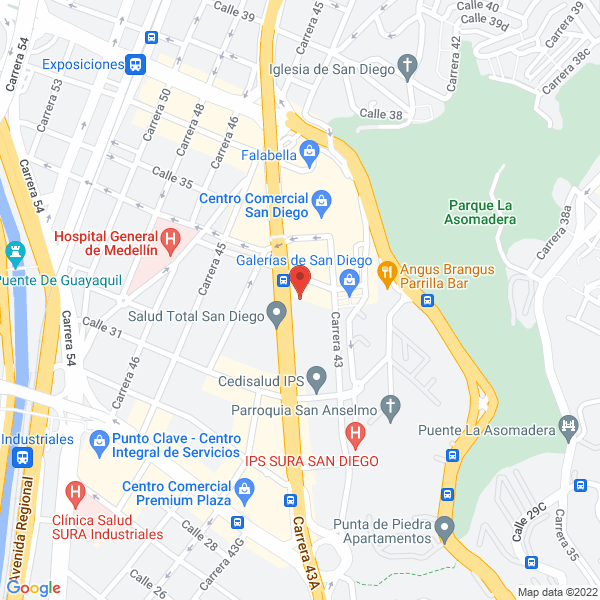 Map of Fabriplás