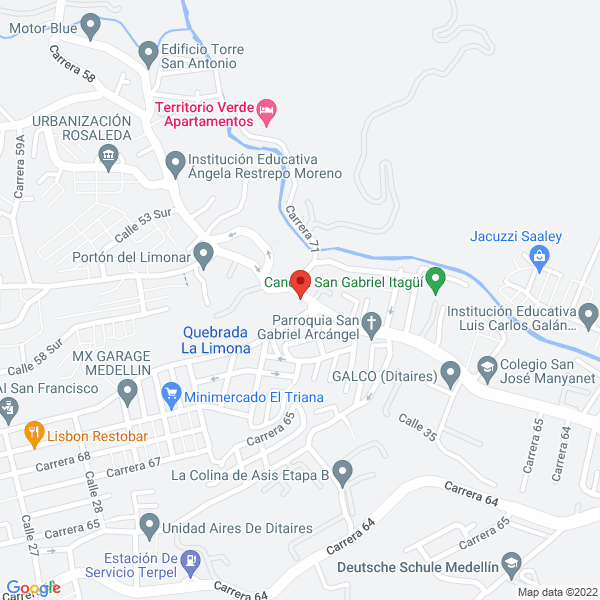 Map of Disfruta Sabor Natural