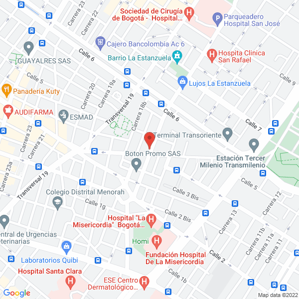 Mapa de Las Camionetas