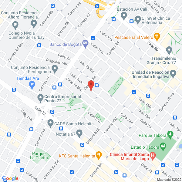 Mapa de Laboratorio El Maná Colombia S.A.