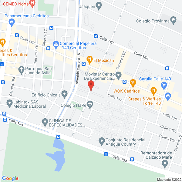 Mapa de Jmdr Ingeniería E.U.