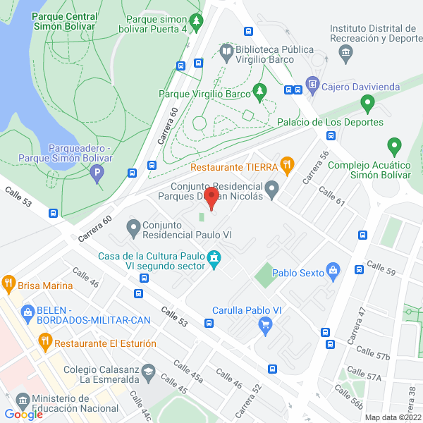 Mapa de Jmg Y Cía. Ltda.
