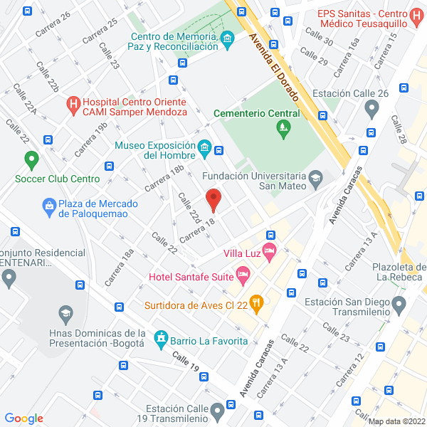 Mapa de Lavaseco Real Santafé