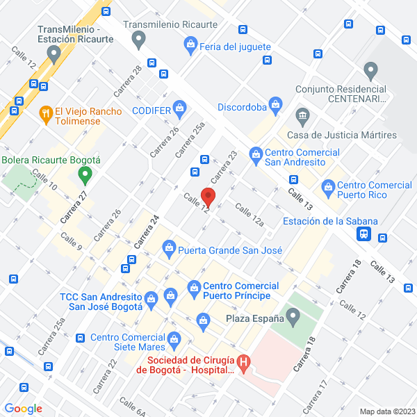 Mapa de Importadora Mhafre Ltda