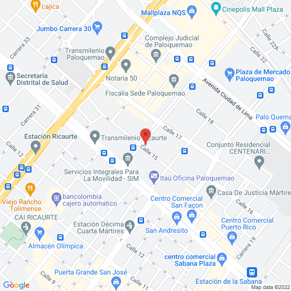 Mapa de Importadora Y Distribuidora Giram Ltda.