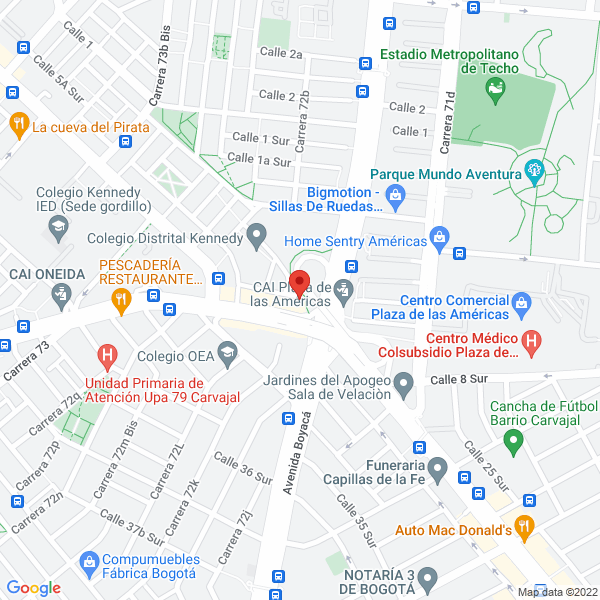 Mapa de Impregon Ltda.