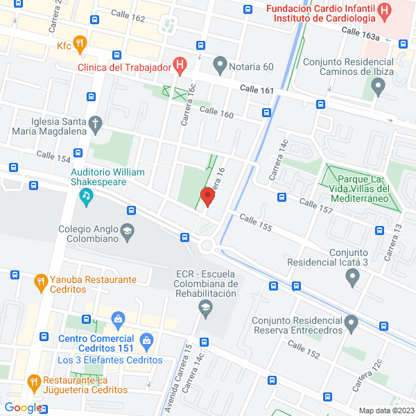 Mapa de Incosoft Ltda. Software De Ingeniería Y Comercial