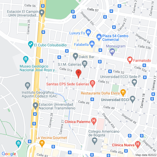 Mapa de Lavandería Multiéxito