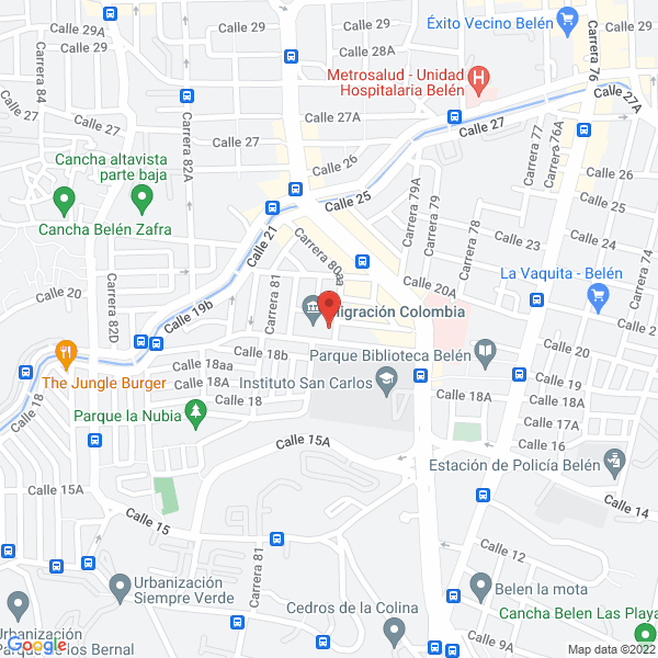 Map of Mariachi Alegria Mexicana