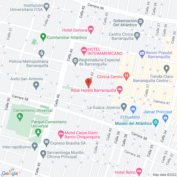 Map of Mariachi Mexico De Gala