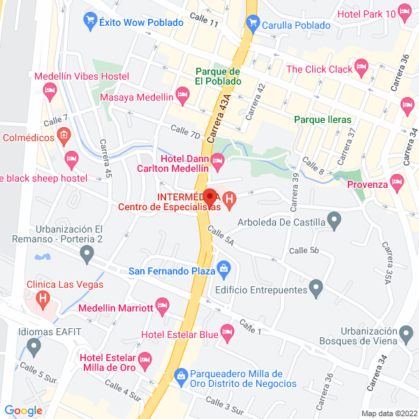 Map of Julio César Eusse Llanos
