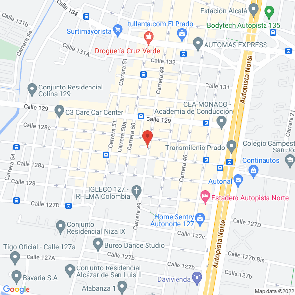 Mapa de Laboratorio J.V. M Ltda.