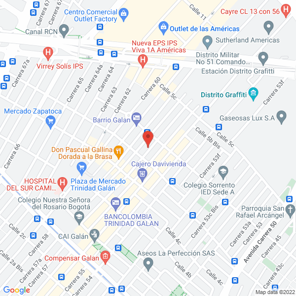 Mapa de Laboratorio Quimiben Ltda