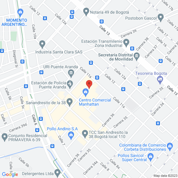 Mapa de Masercol S.A.S