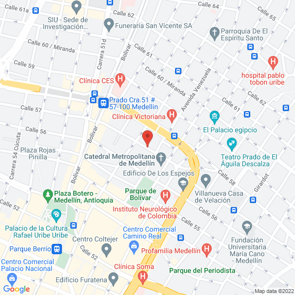 Map of Mater Ecclesiae Ltda.