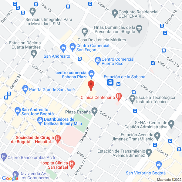 Mapa de Laboratio Dental New Teeht.