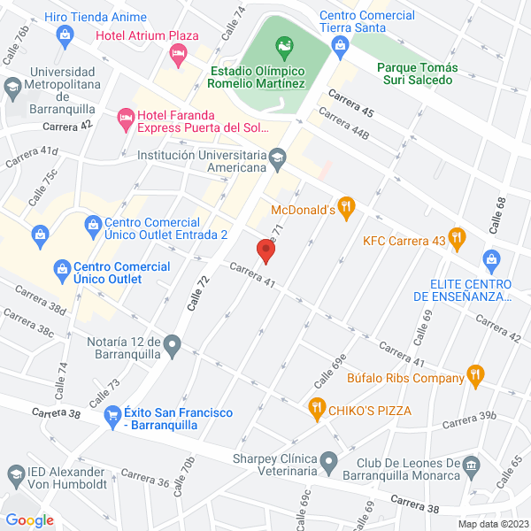 Map of Laboratorio Clínico Cell-Lab
