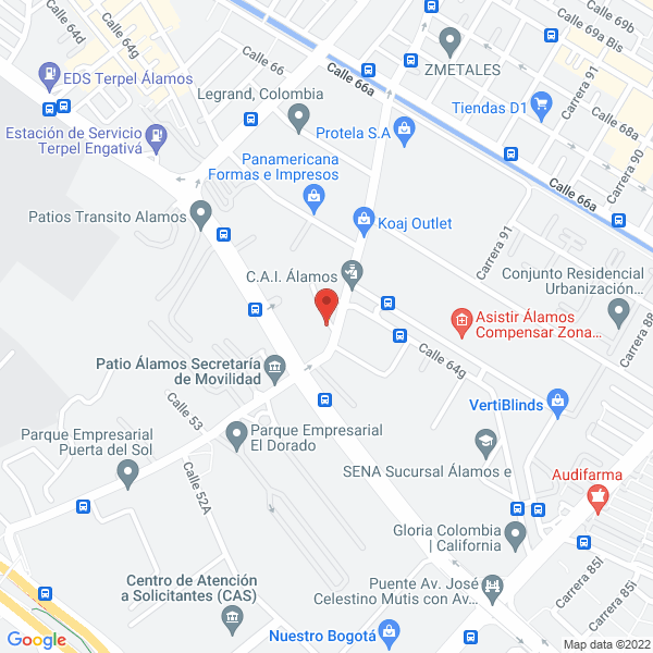 Mapa de Takeda S.A.S