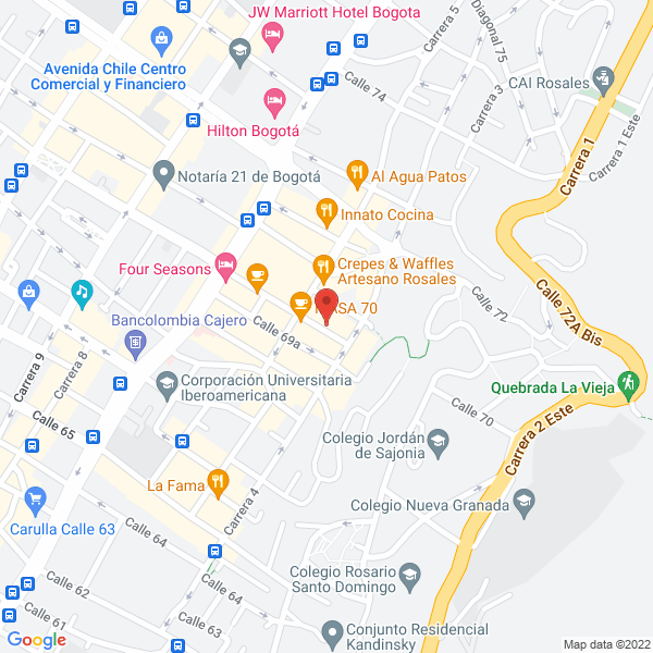 Mapa de Laboratorios Feparvi Ltda