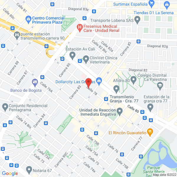 Mapa de Indumetálicas Bayardo Salamanca