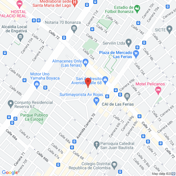 Mapa de Induprint S.A.S