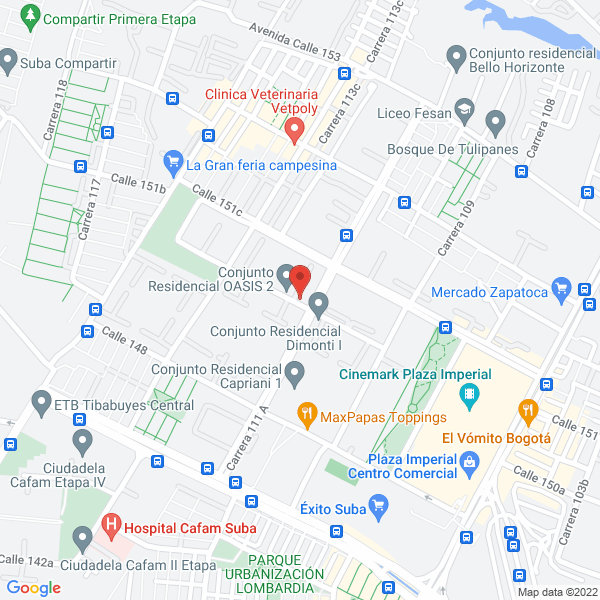 Mapa de Industria Colombiana Avicola L & O S.A.S.