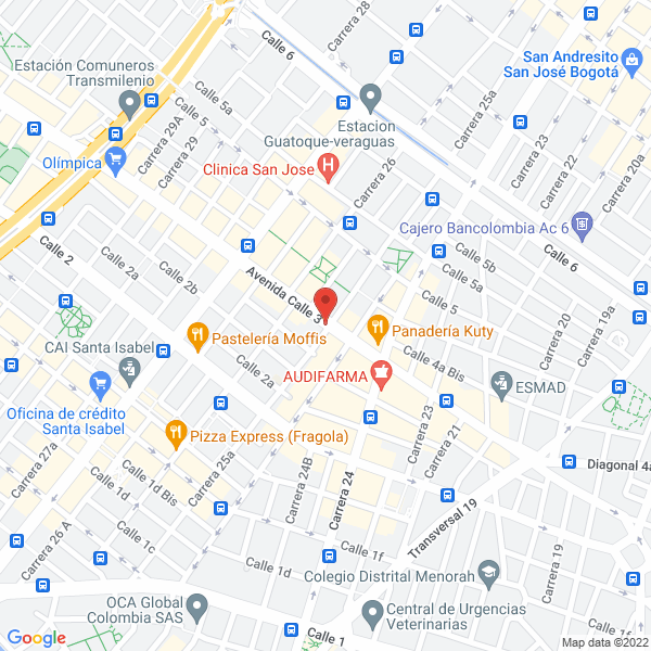 Mapa de Industria De Donuts Indudonuts S.A.S.