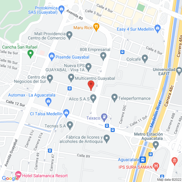 Map of Industrias Cory S.A.