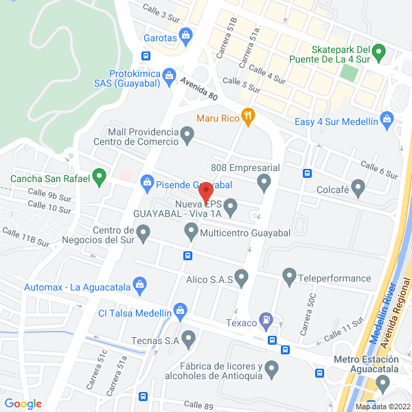 Map of Industrias Jorvan S.A