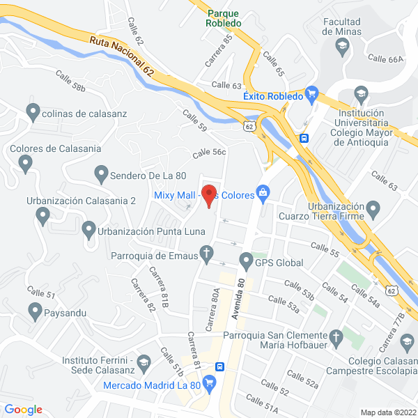 Map of Mercarnes Vale